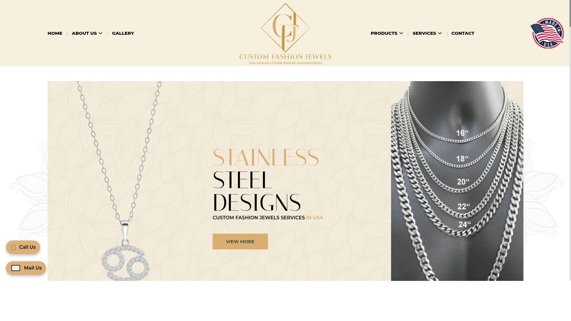 Custom Fashion Jewels website